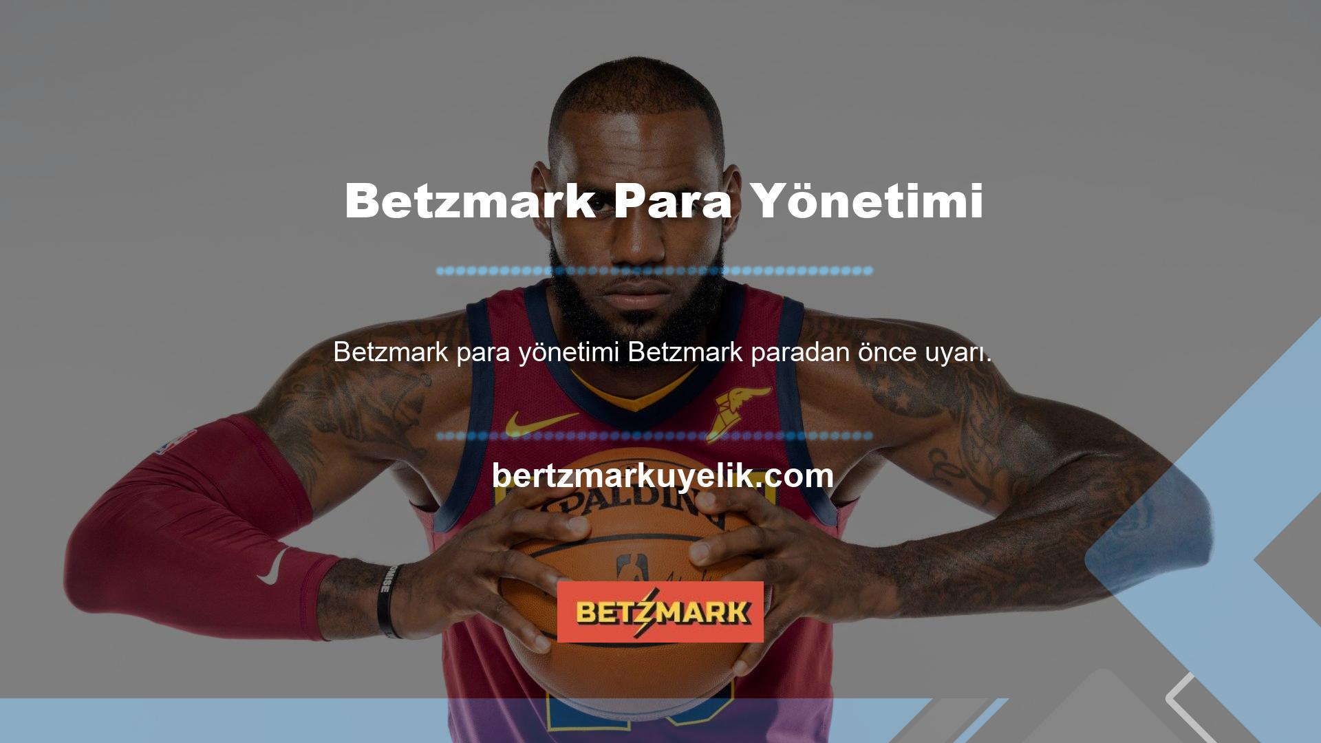Betzmark hesabından para çekmek isteyen bahisçiler taleplerini oluşturmalıdır